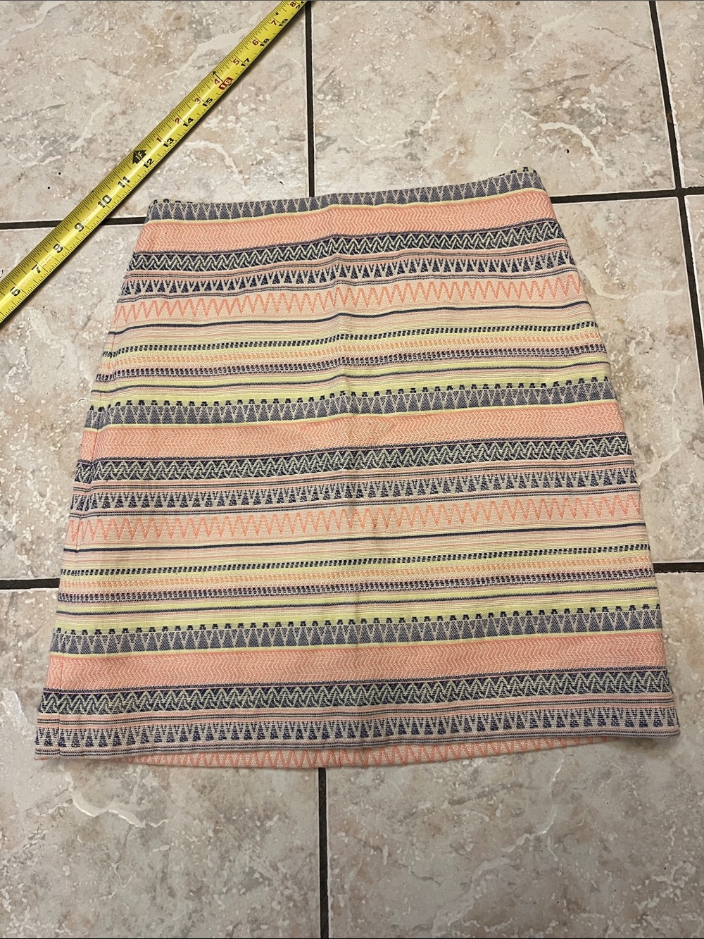 LOFT Striped Pastel VINTAGE Skirt 6P